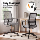 Artiss Mesh Office Chair Mid Back Grey-5