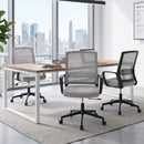Artiss Mesh Office Chair Mid Back Grey-9