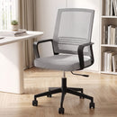 Artiss Mesh Office Chair Mid Back Grey-10