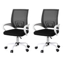 Artiss 2x Office Chair Mesh Computer Gaming Desk Chairs Work Study Mid Back-1