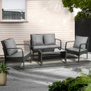 Gardeon Outdoor Sofa Set Lounge Setting Wicker Table and Chairs Garden Patio Furniture-1