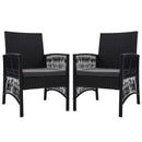 Gardeon 2PC Outdoor Dining Chairs Patio Furniture Wicker Lounge Chair Garden-2