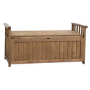 Gardeon Outdoor Storage Bench Box Wooden Garden Toy Tool Sheds Patio Furniture Brown-3