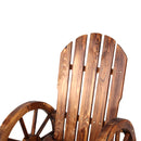 Gardeon Wagon Wheels Rocking Chair - Brown-6