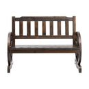 Gardeon Outdoor Garden Bench Wooden 2 Seater Wagon Chair Patio Furniture Brown-3