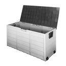 Gardeon Outdoor Storage Box 290L Lockable Organiser Garden Deck Shed Tool Black-1