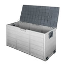 Gardeon Outdoor Storage Box 290L Lockable Organiser Garden Deck Shed Tool Grey-1