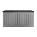 Gardeon Outdoor Storage Box 270L Container Lockable Garden Bench Tool Shed Grey-3