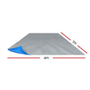 Aqua Buddy Pool Cover 500 Micron 7x4m Swimming Pool Solar Blanket Blue Silver-2