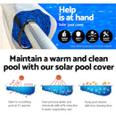 Aquabuddy Pool Cover 500 Micron 8x4.2m Silver Swimming Pool Solar Blanket 5.5m Roller-4