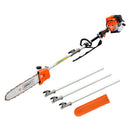 Giantz Pole 4 Stroke Chainsaw Petrol Tree Pruner Long Reach Saw 12 Inch Bar-1