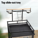 i.Pet Bird Cage Large Cages 155cm Parrot Aviary Stand-Alone Budgie Wheels Castor-5