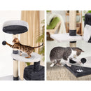 i.Pet Cat Tree 112cm Tower Scratching Post Scratcher Wood Condo House Furniture-5