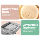 i.Pet Cat Tree 69cm Scratching Post Tower Scratcher Wood Condo House Bed Trees-5