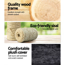 i.Pet Cat Tree 140cm Tower Scratching Post Scratcher Trees Toys Condo Bed Grey-7