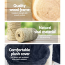 i.Pet Cat Tree 244cm Tower Scratching Post Scratcher Trees Condo House Grey-4