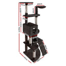 i.Pet Cat Tree 193cm Tower Scratching Post Scratcher Condo House Trees Grey-2