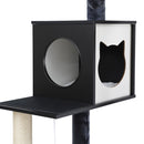 i.Pet Cat Tree Tower Scratching Post Scratcher 144cm Wood Bed Condo House Cabinet-4