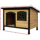 i.Pet Dog Kennel Extra Large Wooden Outdoor Indoor Puppy Pet House Cabin Crate Weatherproof-2