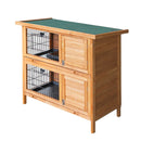 i.Pet Rabbit Hutch Chicken Coop 91.5cm x 45cm x 82cm Chicken Coop Large Wooden House Run Cage-1