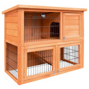 i.Pet Chicken Coop Rabbit Hutch 88cm x 40cm x 76cm Large Chicken Coop House Run Wooden Cage Outdoor-1