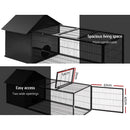 i.Pet Rabbit Cage Hutch 162x60cm Enclosure Metal-5