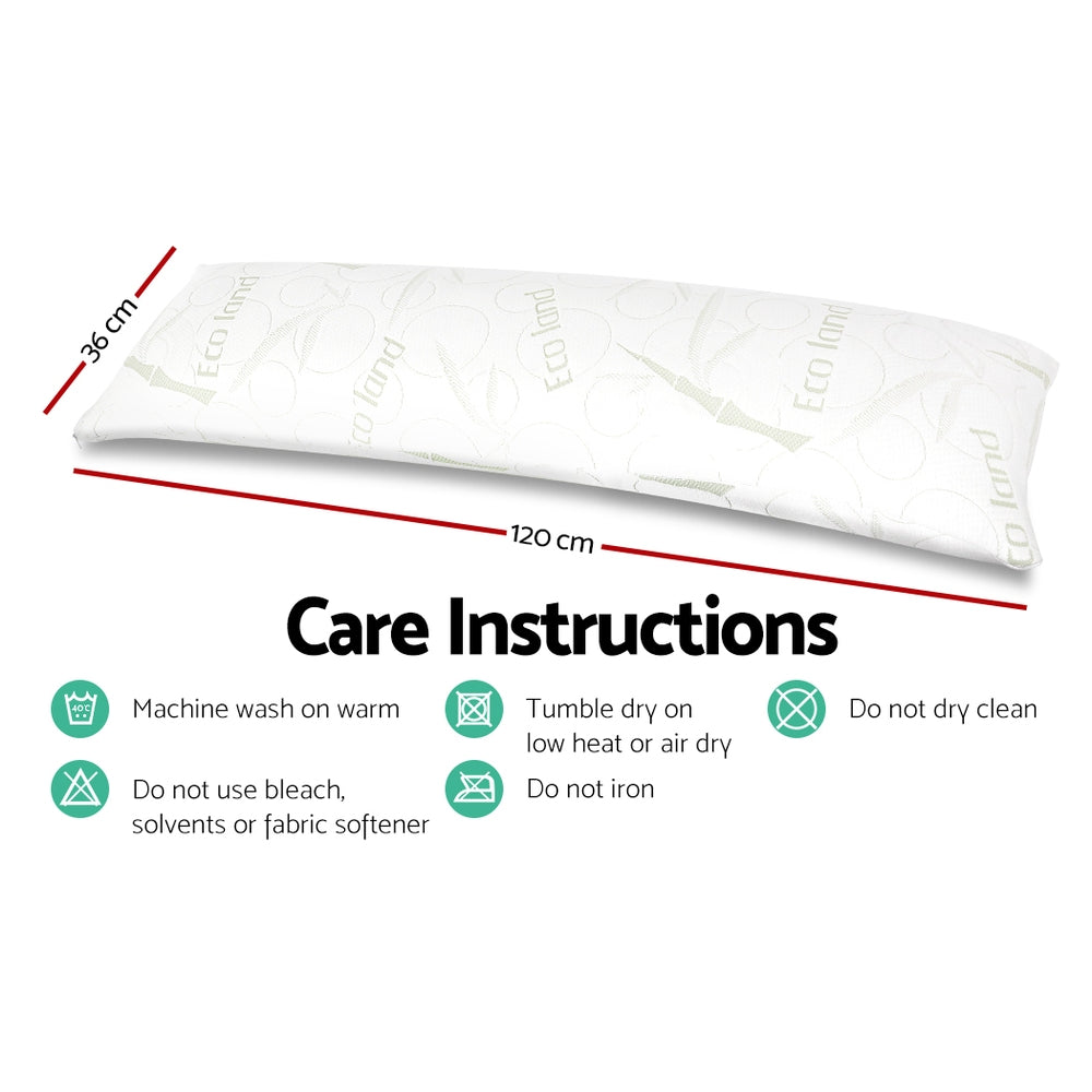Giselle Bedding Body Support Pillow Bamboo Cover - 0