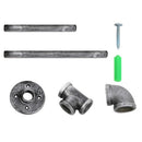 Artiss Floating DIY Pipe Shelf Metal Brackets Set of 2-6