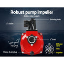 Giantz 2inch High Flow Water Pump - Black & Red-4