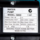 Giantz Auto Peripheral Pump Clean Water Garden Farm Rain Tank Irrigation QB80-7