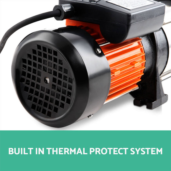 Giantz Garden Water Pump High Pressure 1800W 5-Stage Tank Irrigation Yellow