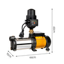 Giantz Garden Water Pump High Pressure 2500W Max 5-Stage Tank Irrigation Transfer Booster Pump Black-2
