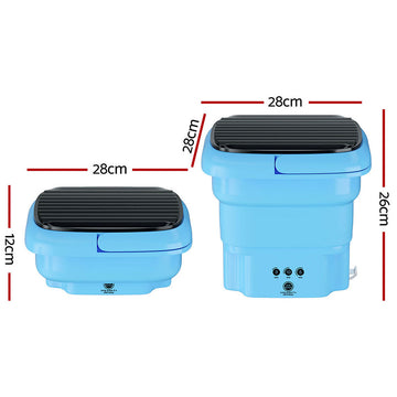 Devanti Portable Washing Machine 4.5L Blue - 0