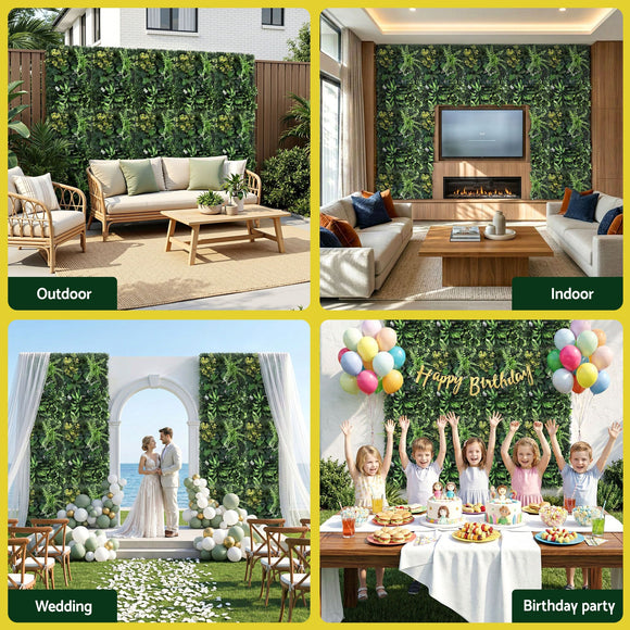 Gardeon 4PCS Artificial Plant Wall Panels 40X60CM Boxwood Panel Backyard Hedge Grass Backdrop Green Decor