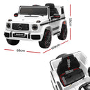 Kids Electric Ride On Car Mercedes-Benz Licensed AMG G63 Toy Cars Remote White-2