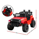 Rigo Kids Electric Ride On Car Jeep Toy Cars Remote 12V Red-2