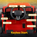 Rigo Kids Electric Ride On Car Jeep Toy Cars Remote 12V Red-6