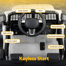 Rigo Ride On Car Kids Electric Ride On Cars Kids Jeep 12V White-6