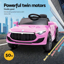Rigo Kids Electric Ride On Car Toys Cars Headlight Music Remote Control 12V Pink-4