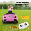 Rigo Kids Electric Ride On Car Toys Cars Headlight Music Remote Control 12V Pink-6