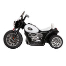 Rigo Kids Ride On Motorbike Motorcycle Toys Black White-3