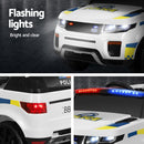Rigo Kids Electric Ride On Patrol Police Car Horn Music Remote White-6