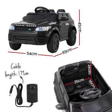 Rigo Ride On Car Kids Electric Ride On Cars SUV Remote 12V Black - 0