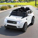 Rigo Kids Electric Ride On Car SUV Range Rover-inspired Cars Remote 12V White-8