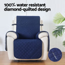 Artiss Recliner Chair Cover 100% Water Resistant Navy-4