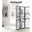 Artiss 8 Panel Room Divider Screen 348x179cm Bamboo Black White-4