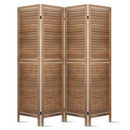 Artiss 4 Panel Room Divider 160x170cm Screen Privacy Wood Foldable Stand Oak-4