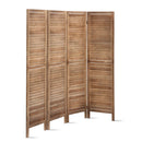 Artiss 4 Panel Room Divider 160x170cm Screen Privacy Wood Foldable Stand Oak-6
