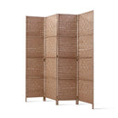Artiss 4 Panel Room Divider Screen Privacy Timber Foldable Dividers Stand Natural-1