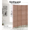 Artiss 8 Panel Room Divider Screen Privacy Timber Foldable Dividers Stand Natural-4